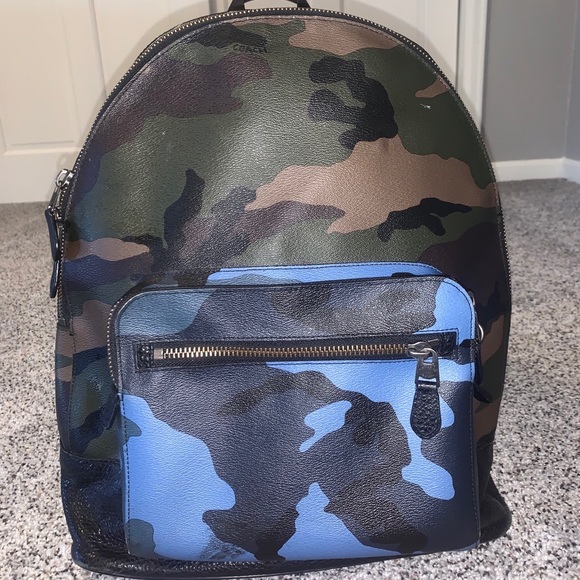 Designer Coach Camo Backpack - Picture 2 of 10